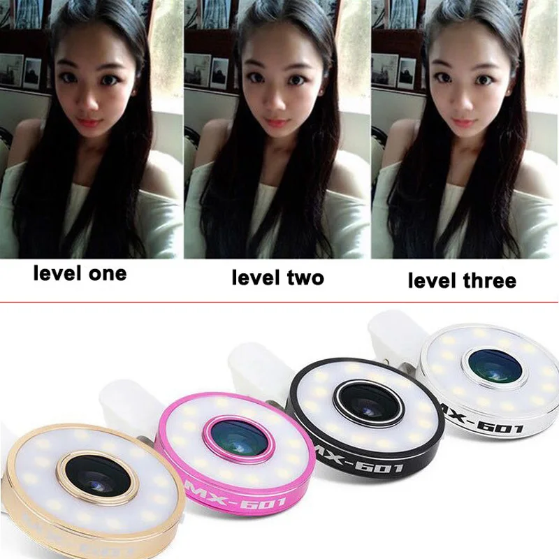 2020 подарок продвижение продукции кольцо селфи вспышка светодиодное заполняющее освещение для съемки с 6 в 1 Макро широкоугольный объектив рыбий глаз 3 в 1 комплект линз для всех смартфонов