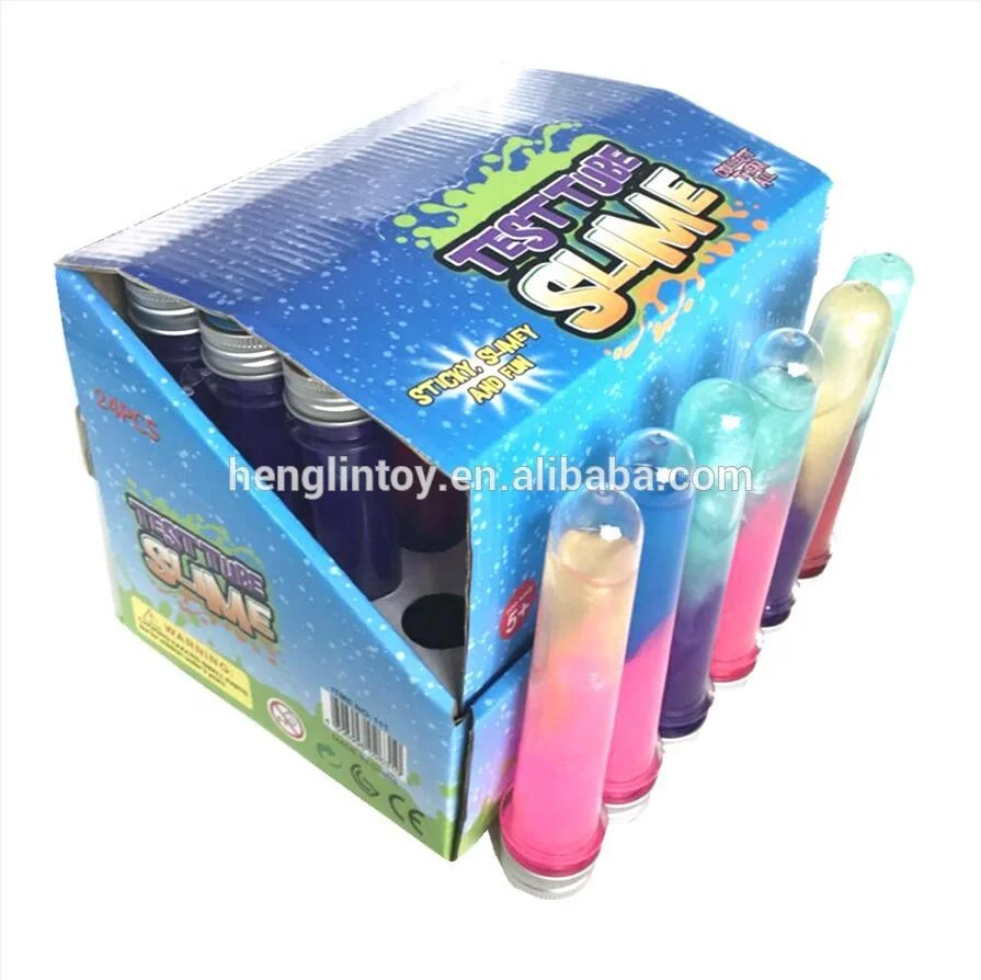 Factory custom test tube slime crazy novelty slime toys 18040704