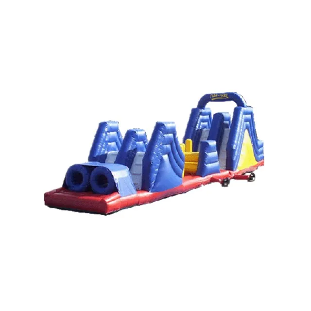 China cheap game outdoor race large mega bouncy castle crazy custom inflatable 5k run insane obstacle course for sale