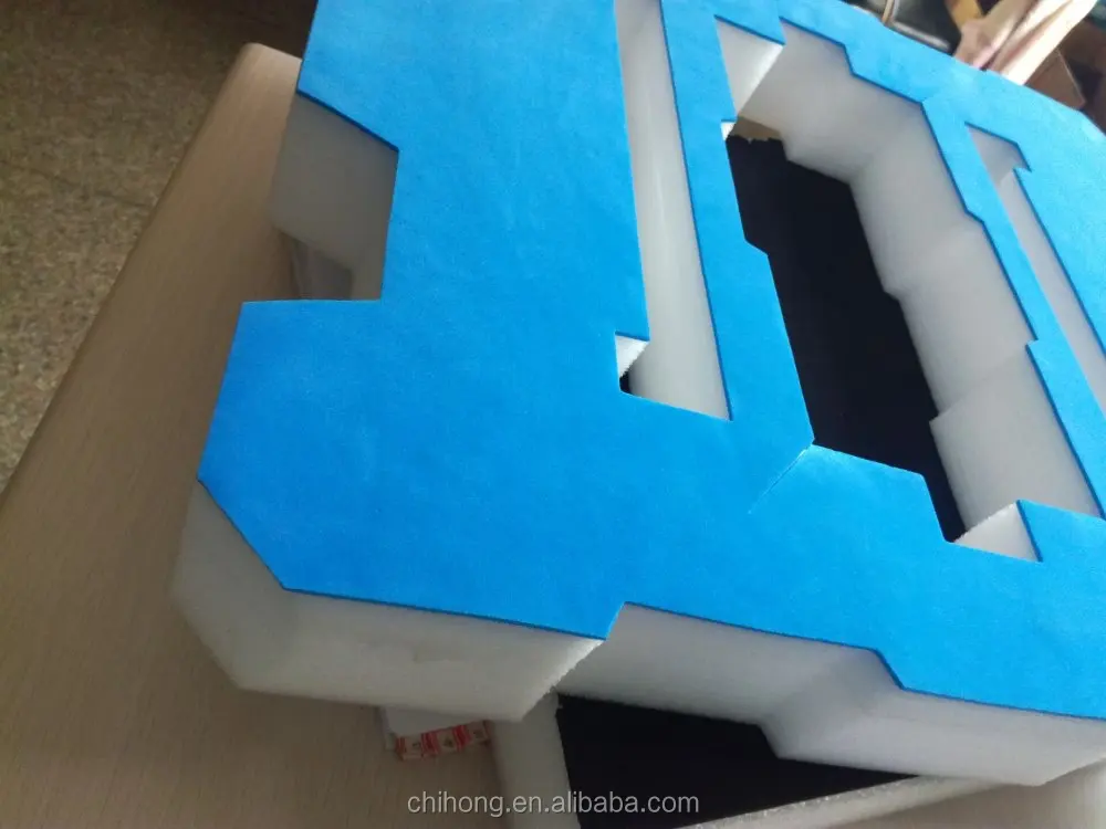 Heat welded or heat laminated foam sheet with material EVA foam or PE foam