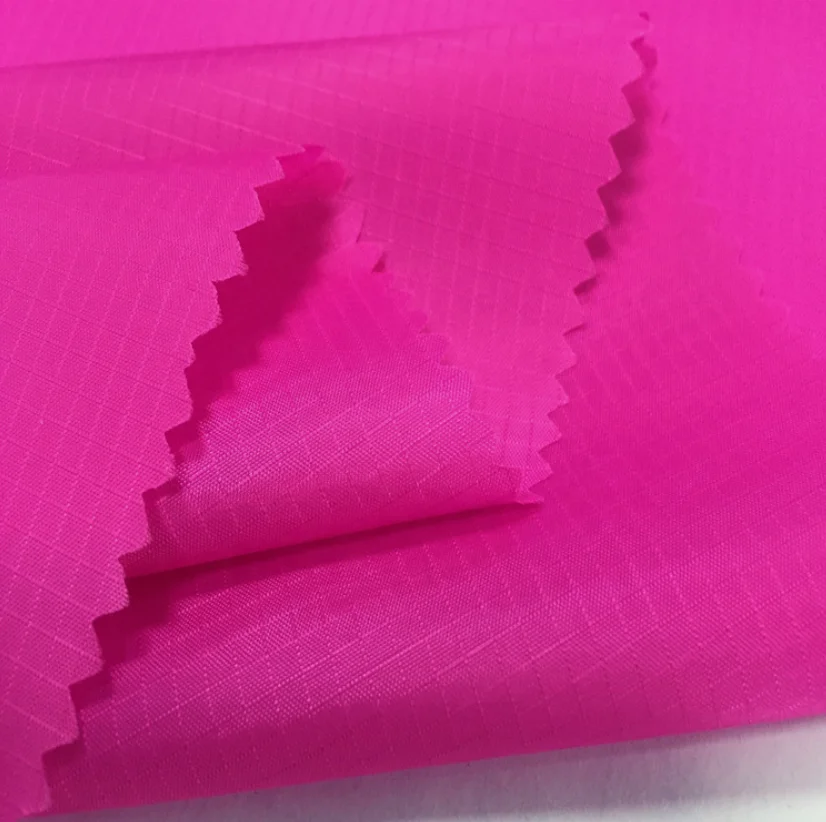 PU coated 230T 70D nylon ripstop fabric for air inflatable sleeping bed
