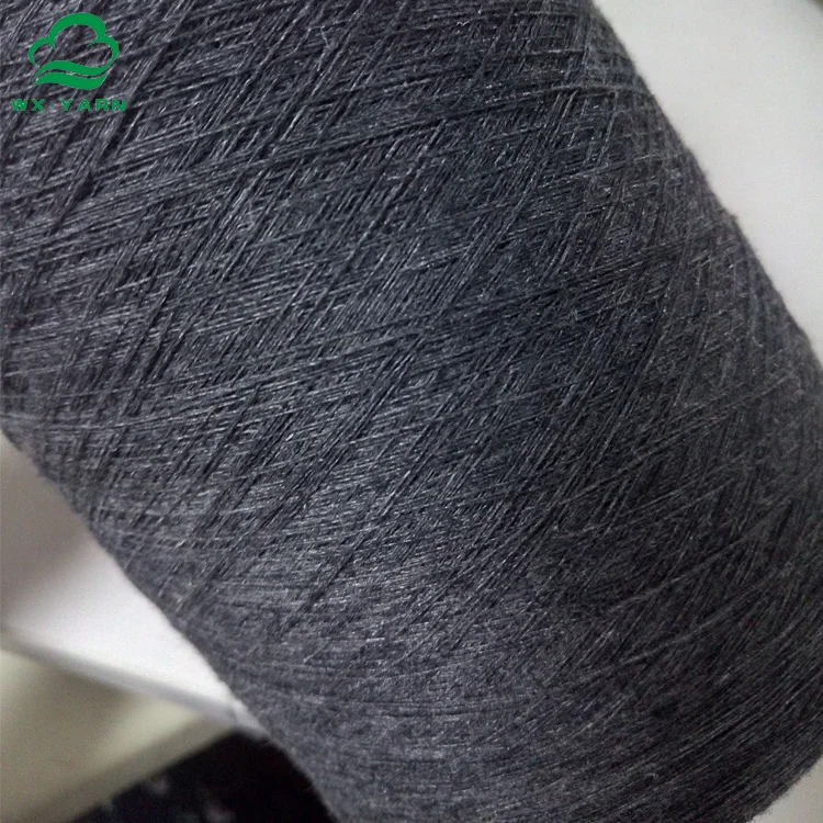 Ne20s CVC recycled cotton polyester melange yarn for socks