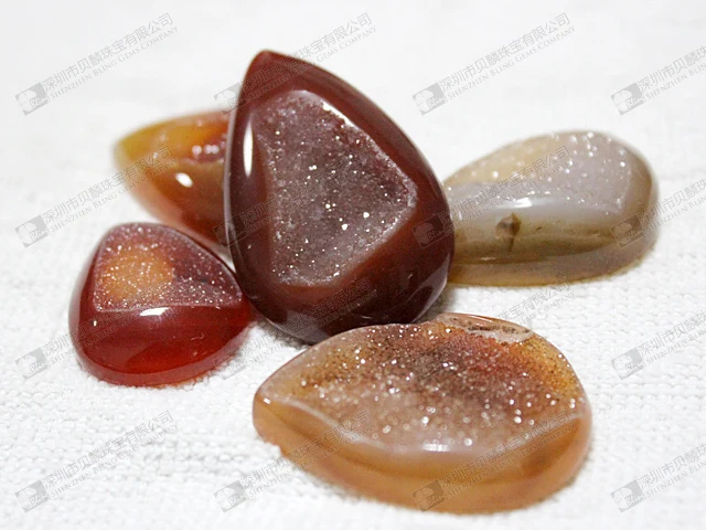 Factory price gemstone druzy agate stone for jewelry making