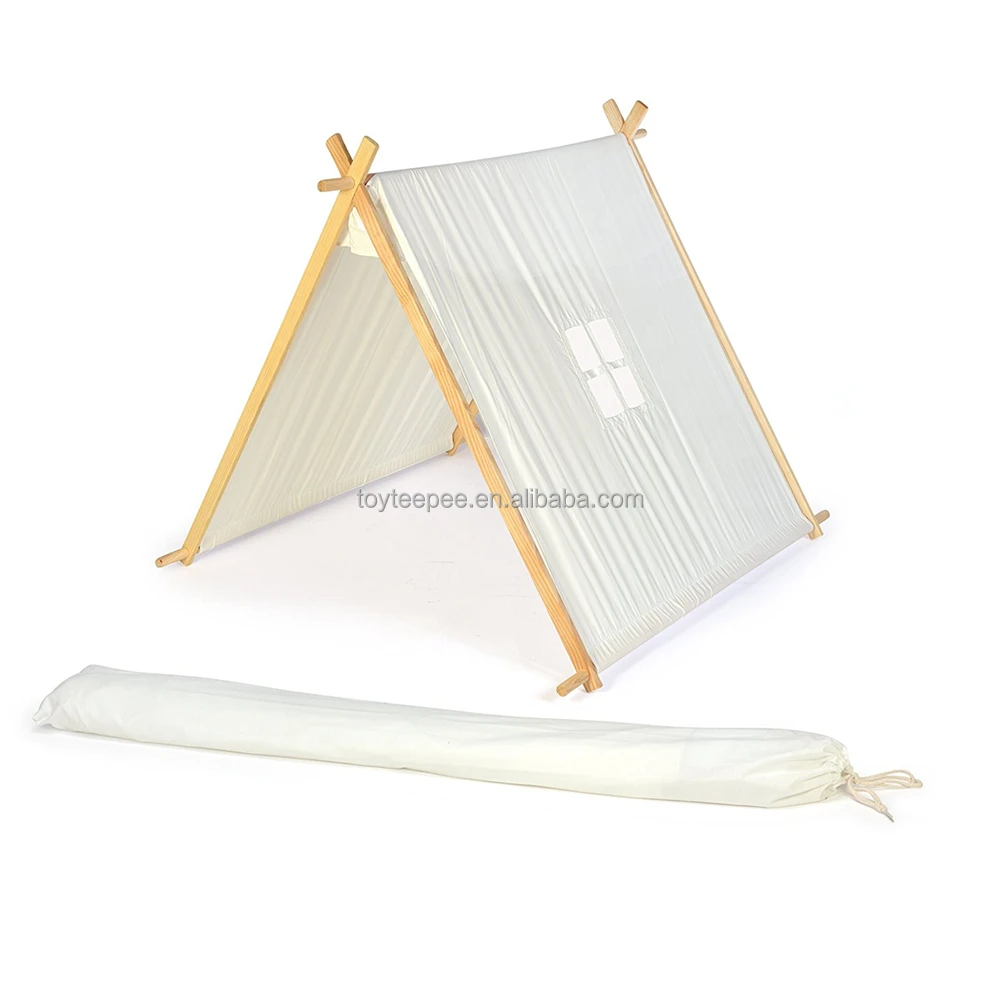 
Canvas Cotton Kids A-Frame Teepee Playhouse Tent 