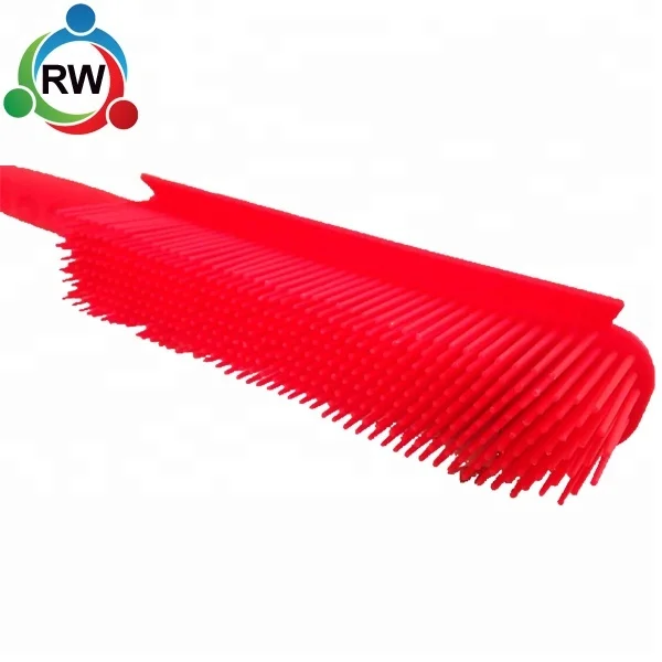Wholesale Soft Bristle Car Interior Grooming Silicone Brush, silicone ice scraper snow brush for car,washing car brush