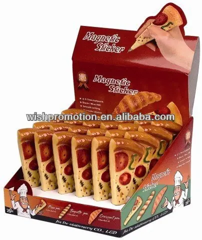 promotion pizza shape ball pen