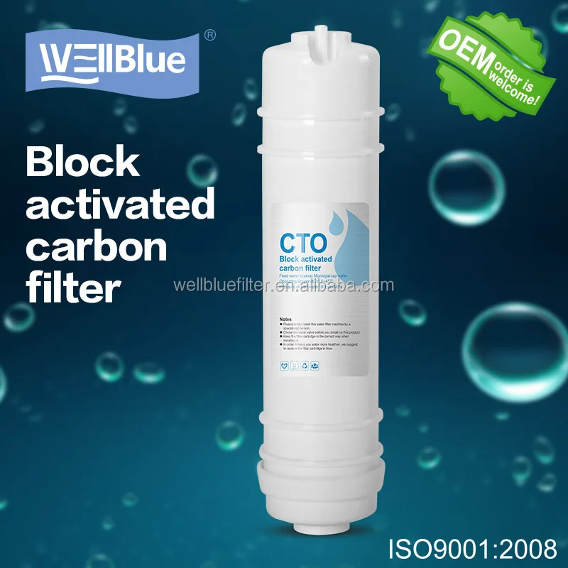 Inline CTO Carbon Block Filter Cartridge