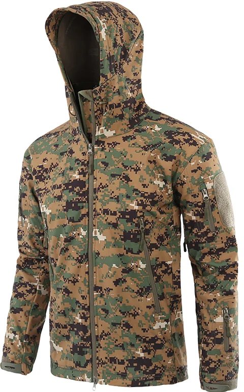 Мужские водонепроницаемые тактические куртки на флисовой