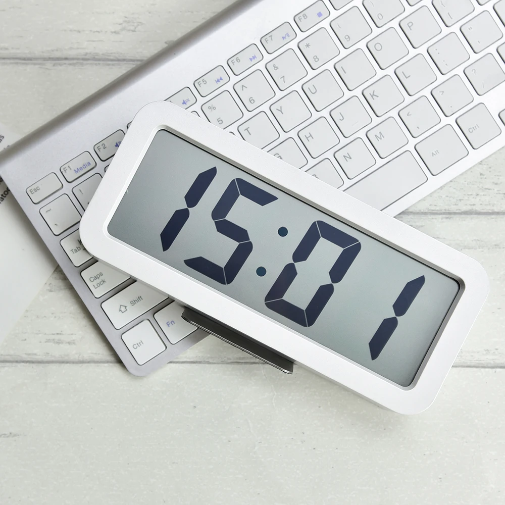 Multi Function Digital Alarm Clock Led Clock Makeup Mirror Battery Mirror Table Clock