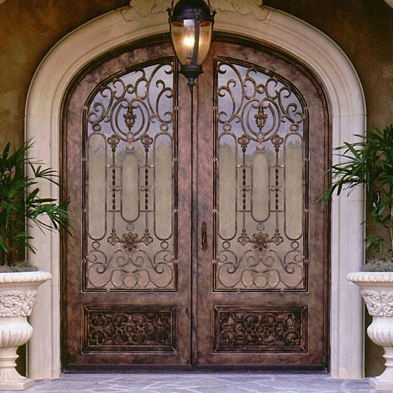 Iron fancy galvanized security entrance gates
