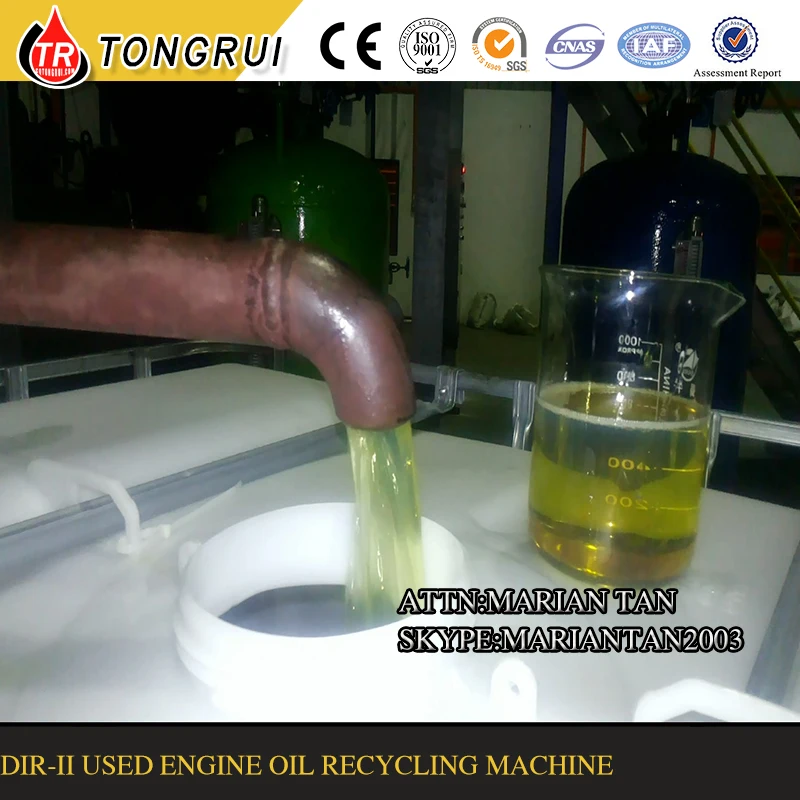 Waste Engine Oil Distillation Column Oil Refinery Equipment