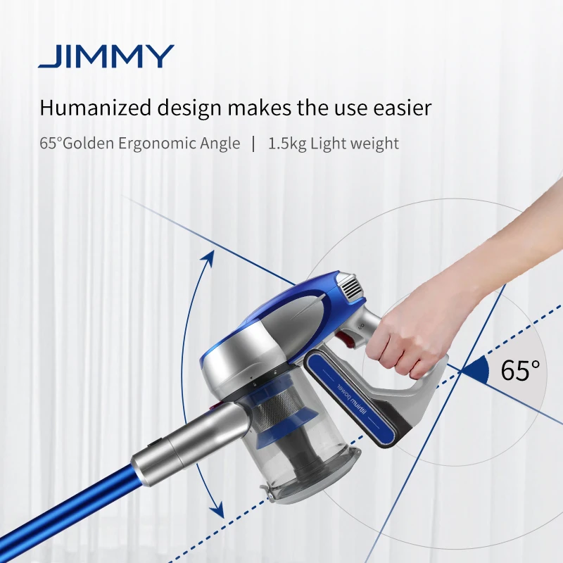 
Long Run Time Big Suction JIMMY JV83 Household Battery Cordless Stick Portable Vacuum Cleaner 