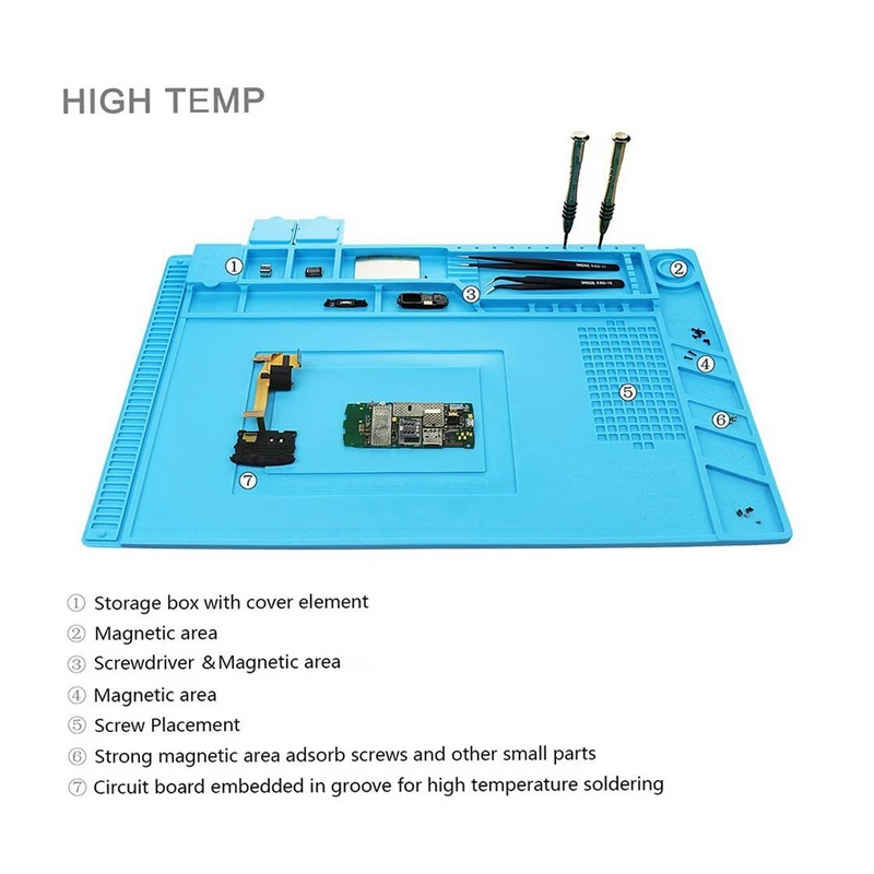 Heat Resistant Electronics Repairing Soldering Silicone Insulation Pads