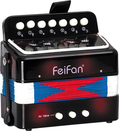 Popular and hot sale beibeile brand colorful button toy accordion for kids