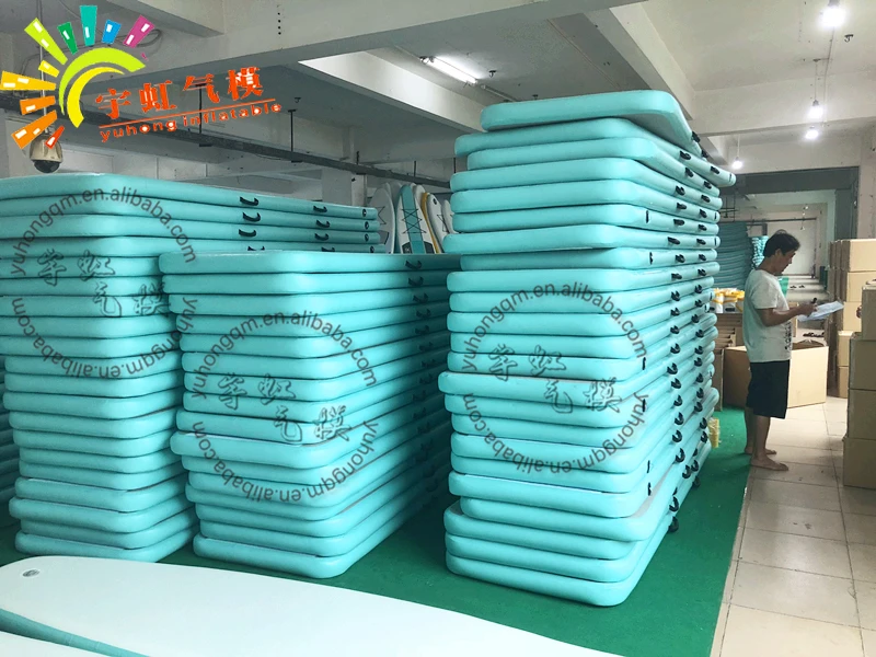 
inflatable gymnastics tumbling mat/inflatable yoga mats/small inflatable air track 