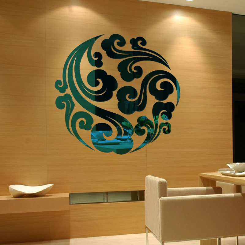 Preciser 3d Home Decor Waterproof Mirror Wall Sticker For Bathroom