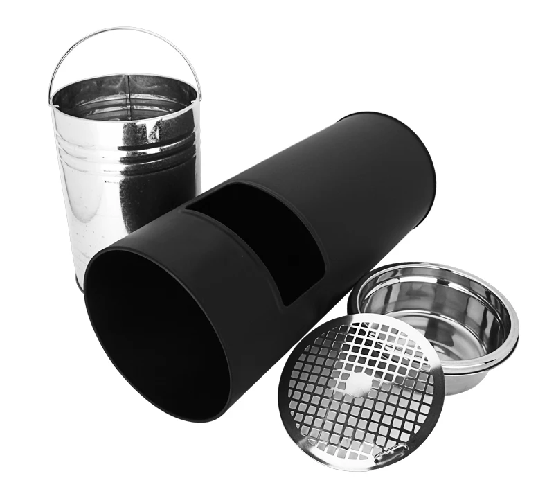 
Stainless Steel Carbon Can Trash Kitchen Dustbin Outdoor Dustbin With Ashtray 