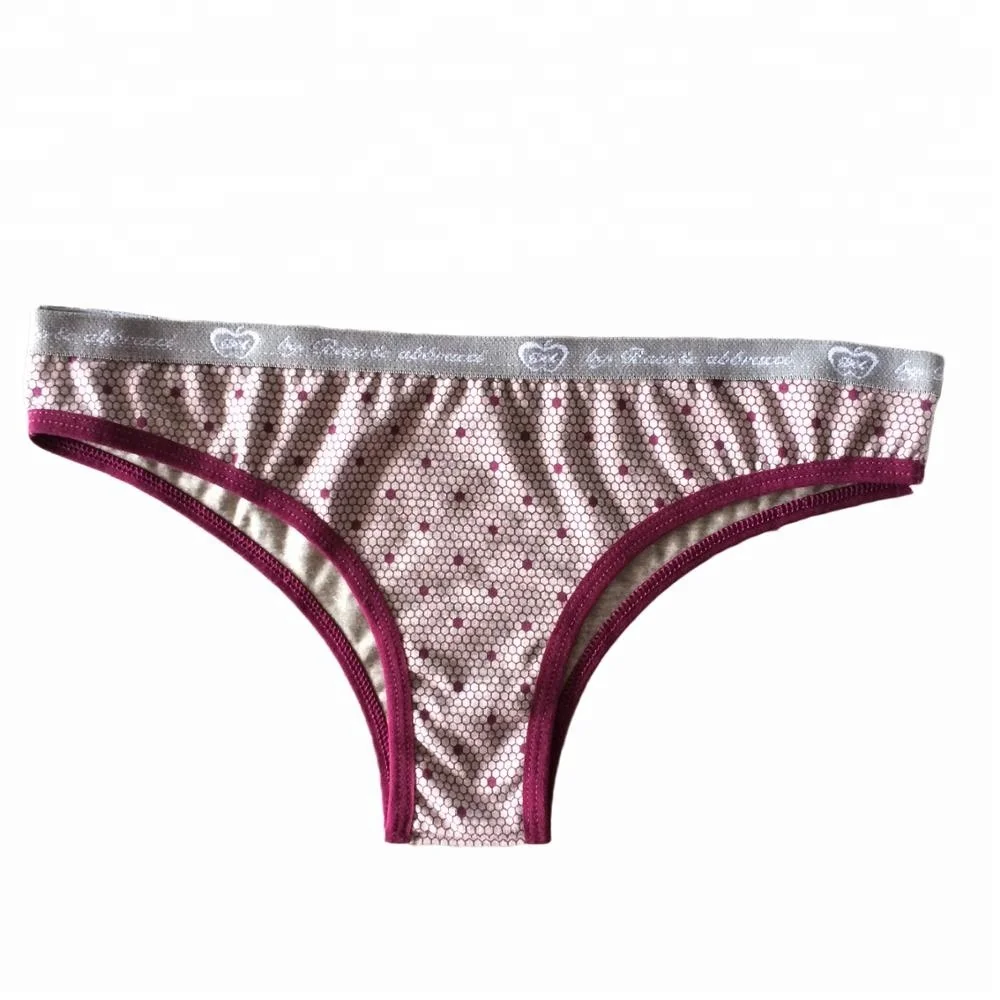 Женские стринги и маленькая точка с принтом пикантные женские трусики