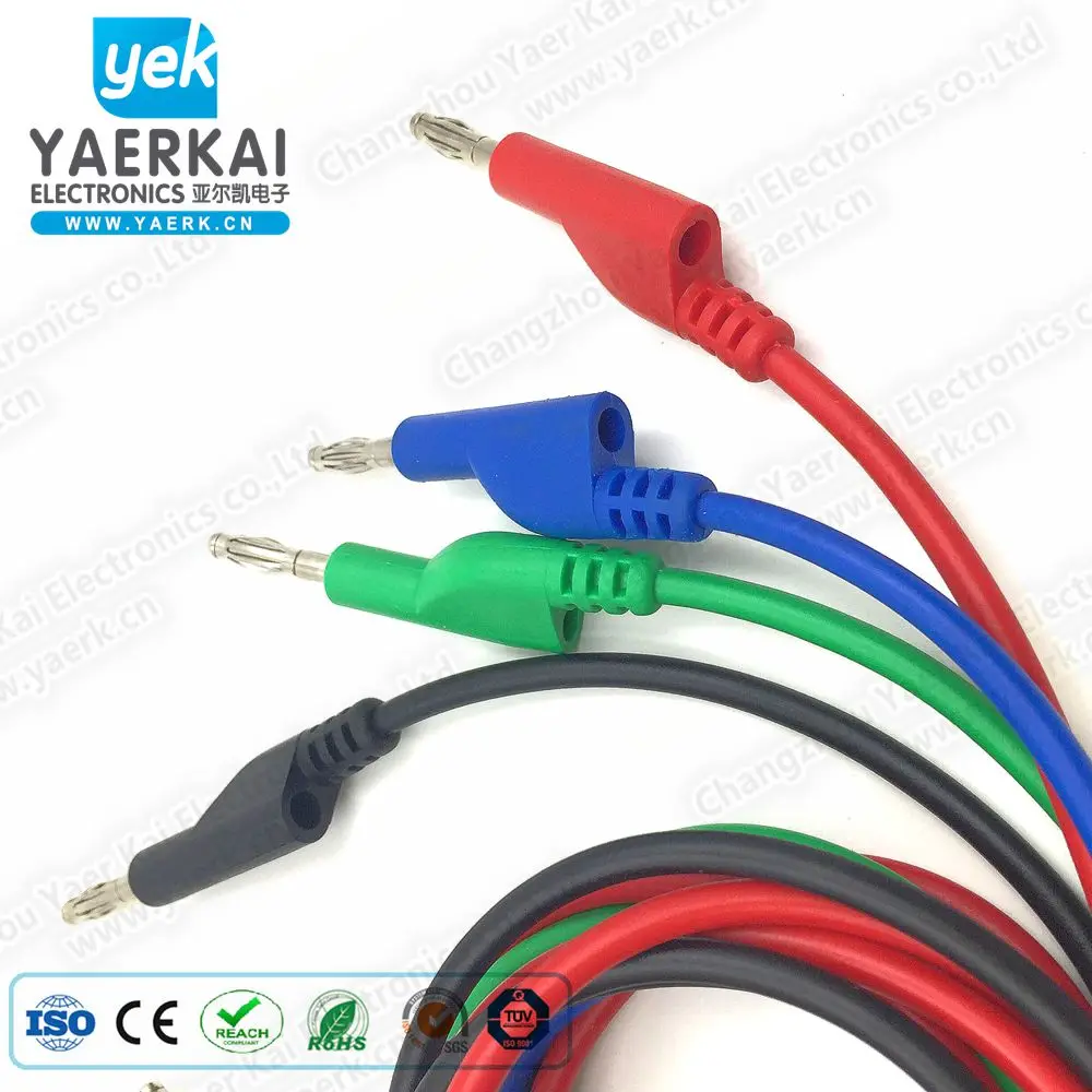 
Factory supply electronic specialties 4mm banana plug laboratory test lead 