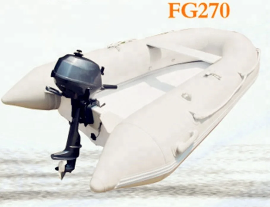 GOOD quality RIB inflatable boat PVC air tube fiberglass floor rigid hull