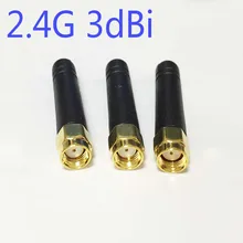 Wifi Antenna 2.4G 3dbi with RP-SMA connector signal booster Straight head NEW Wholesale