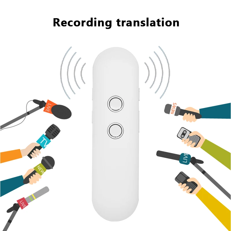 
Intelligent artificial AI intelligent translation machine Bluetooth connection mobile phone APP more than 40 languages real-time 