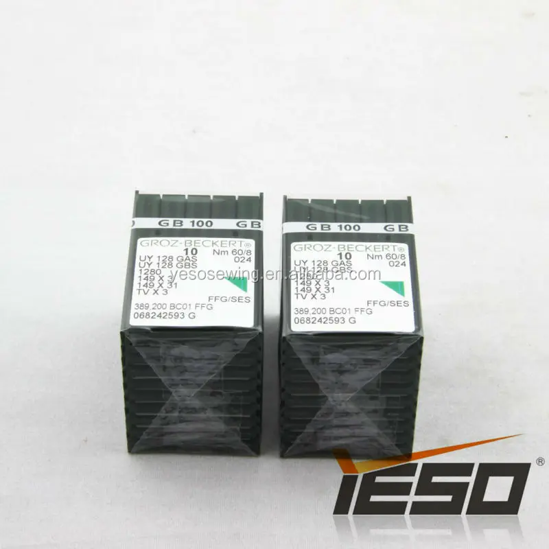 Иглы для швейных машин UY128GAS UY128GBS 1280 149X3 TVX3 Nm 60/8 Groz-Beckert, сделано в германии