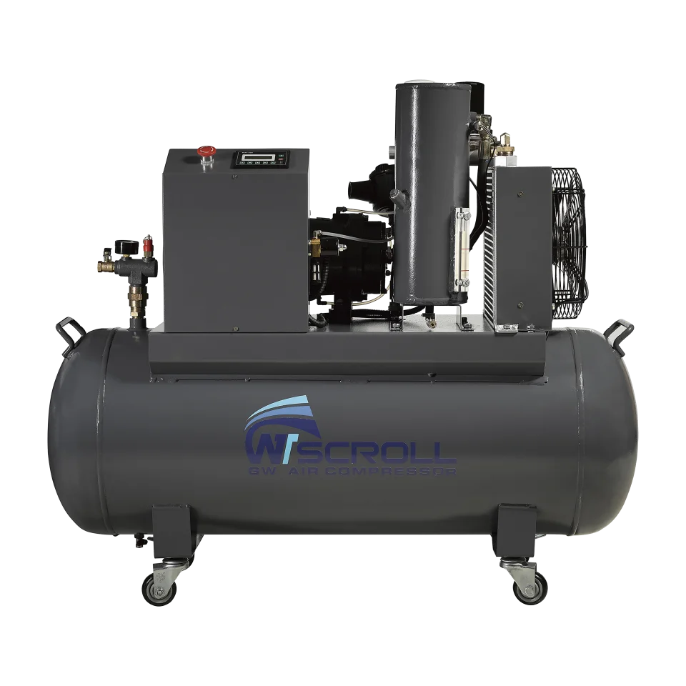 3hp 2.2kw без шума прокрутки воздушный компрессор с баком голые