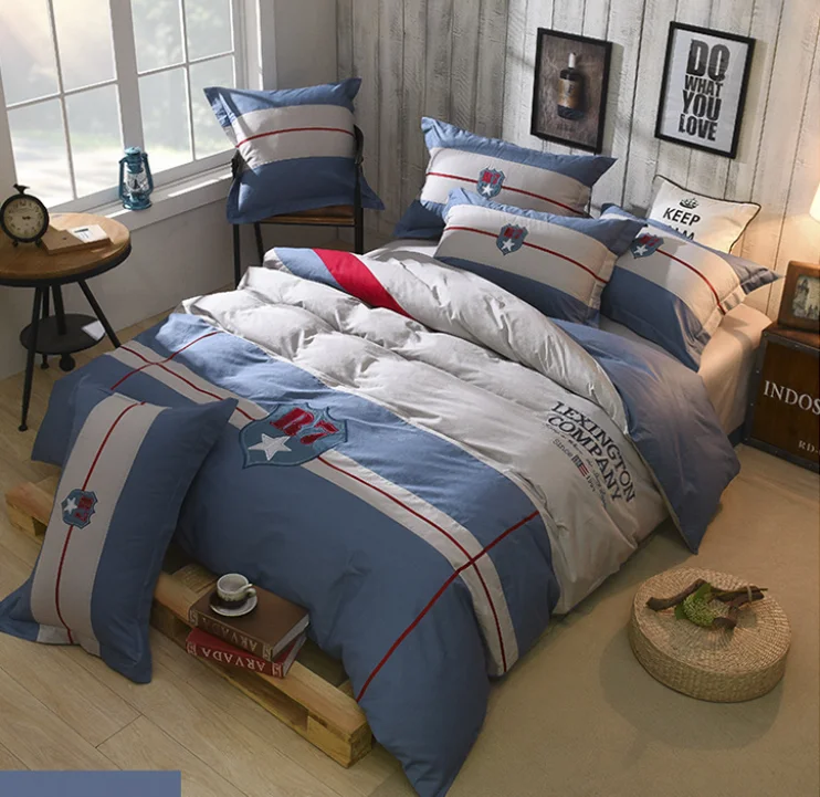 
3 Piece Bedding Set Quilt Cove with sheet and pillow, Embroidery Cartoon Design Kids Environmental High-grade Cotton 