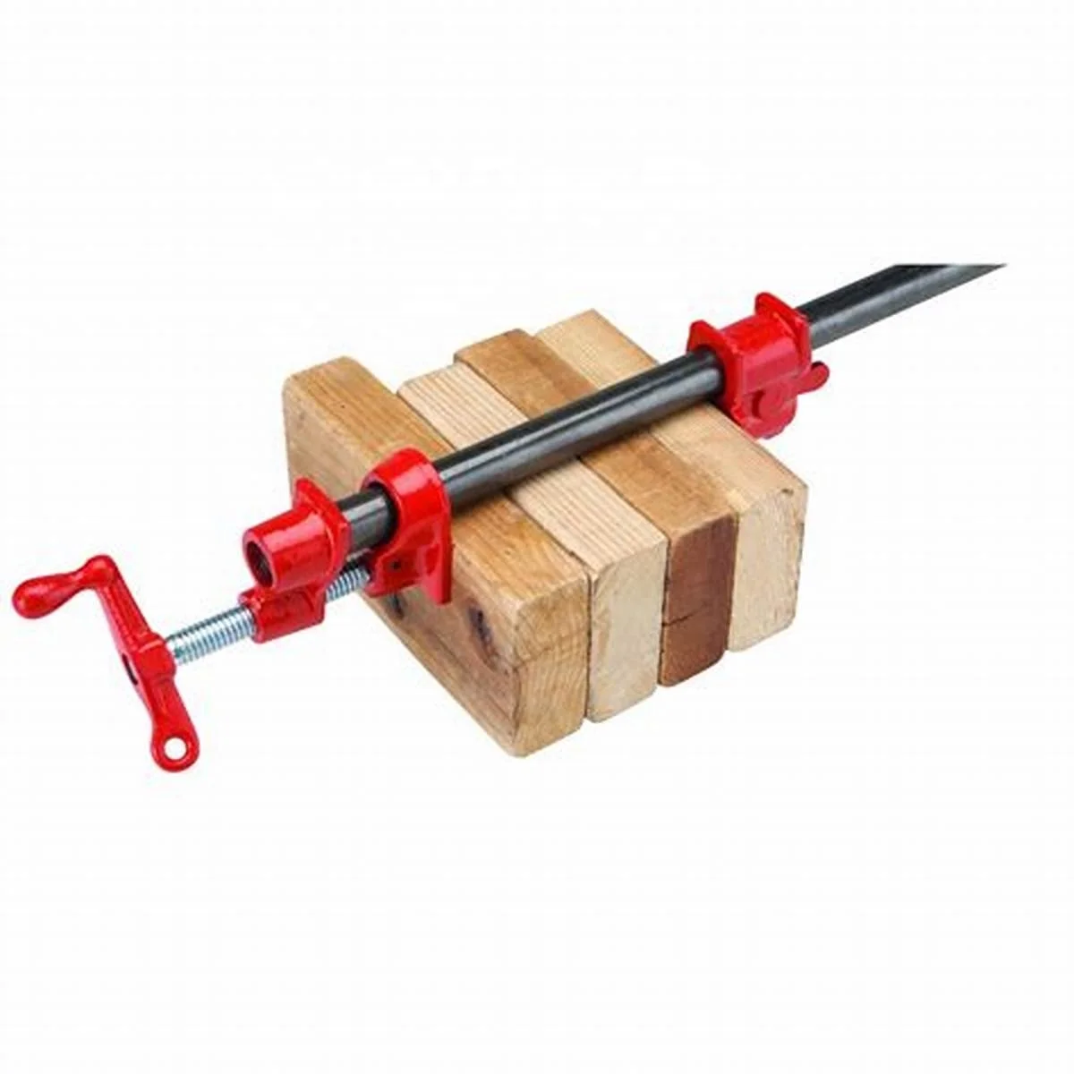 Heavy duty quick release adjustable cast iron vertical 3/4 inch woodworking Ma Steel pipe clamp with standing legs