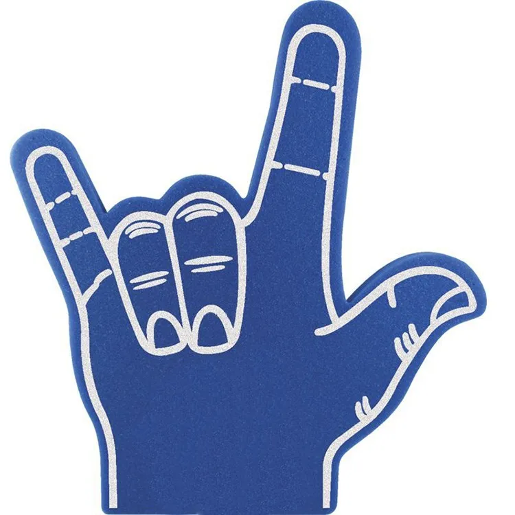 Foam Hand Cheering Mitt With Middle Finger Hand Sponge