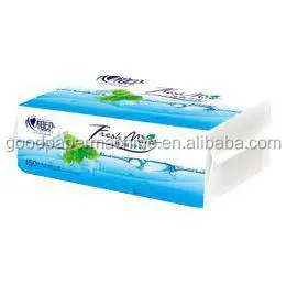 Semi automatic plastic bag facial tissue napkin paper package sealed machine