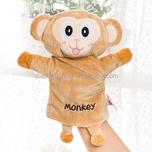Customized Hand Animal Puppet Plush Animal Toy Hand Puppet For Children Baby Educational Toys Kids Unstuffed Toys