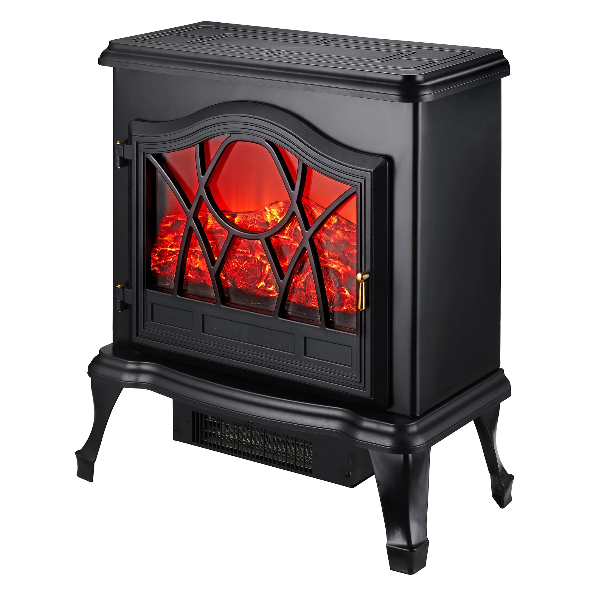 Open door good new design Portable electric freestanding fireplace heater