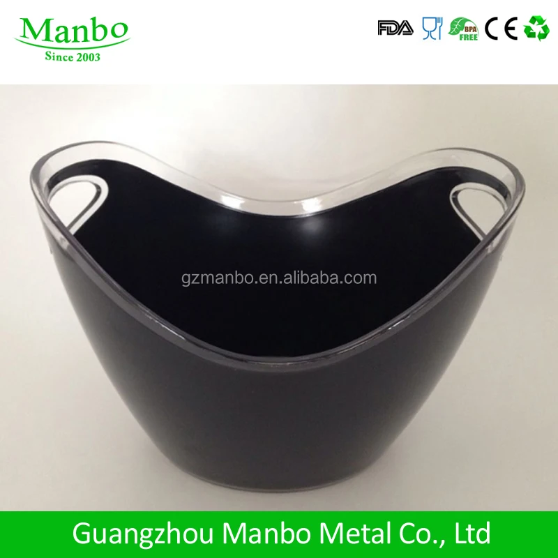 Wholesale Cheap Price Customized Matte Color Plastic Beer Bottle Cooler Ice Bucket