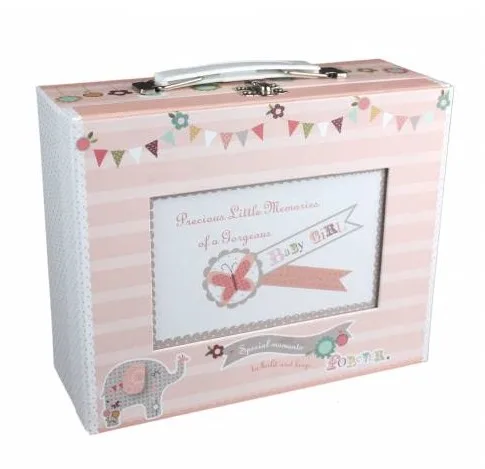 hot sale graceful fashionable cute paper suitcase for children wholesale