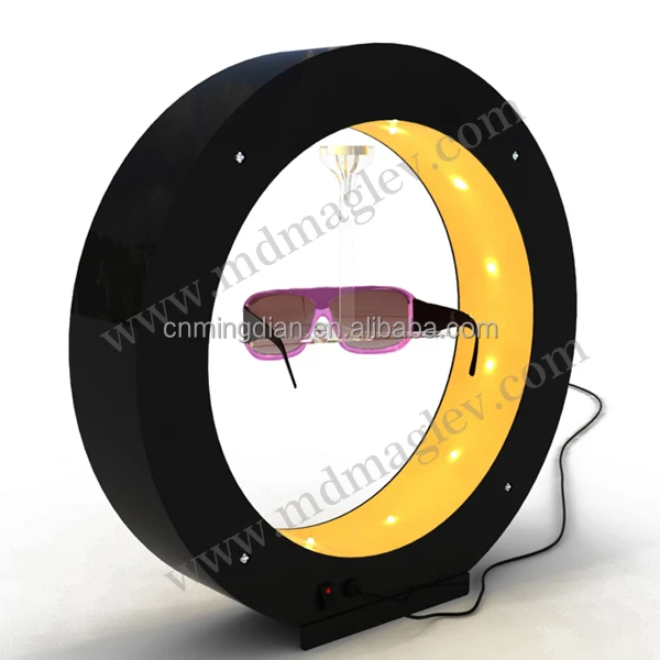 led magnet levitating magnetic floating glasses display stand