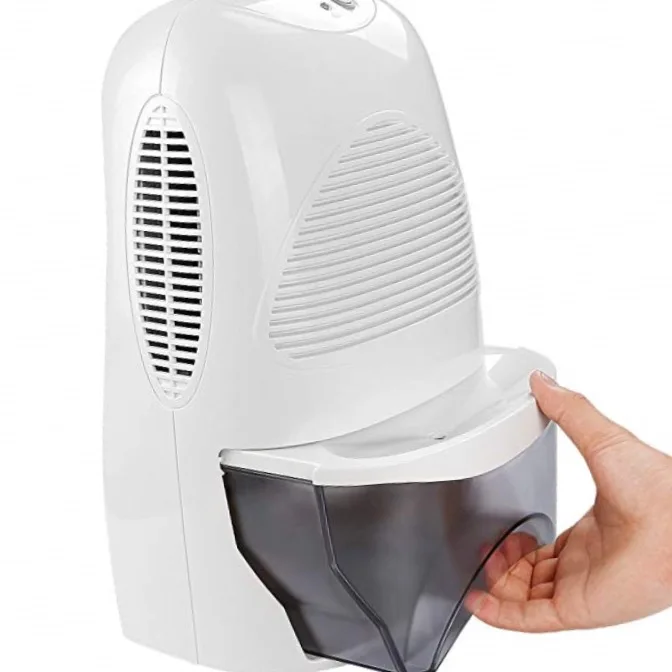 Electric Dehumidifier Compact and Portable for Damp Air Mold Moisture in Home RV Bedroom Basement Caravan Office