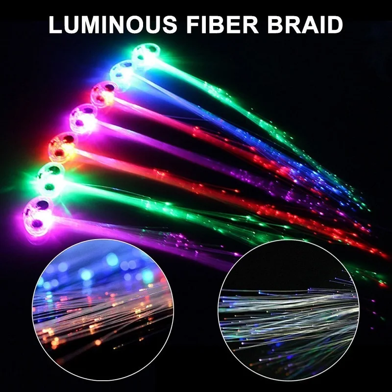 Cool Light Up Braids Crown Noodle Headband Led Flashing Blinking Light Party Supplies black light party supplies