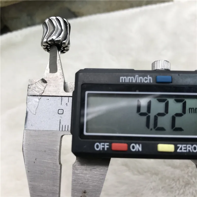 Изготовление под заказ Оптовая Подвески Fit для мужчин браслет старинное серебро 4 мм из нержавеющей стали с двумя отверстиями DIY, иных металлических бусины для изготовления ювелирных изделий