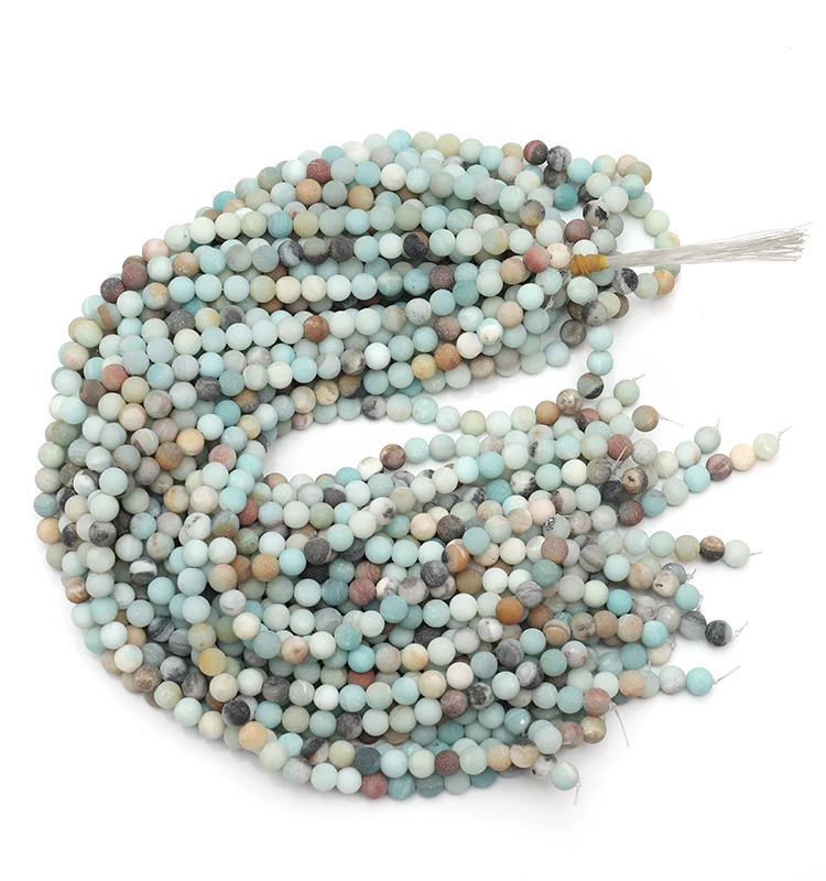 Незакрепленные бусины из драгоценных камней, натуральные камни амазонита для изготовления украшений, бусины для браслетов и ожерелий, детали для изготовления украшений