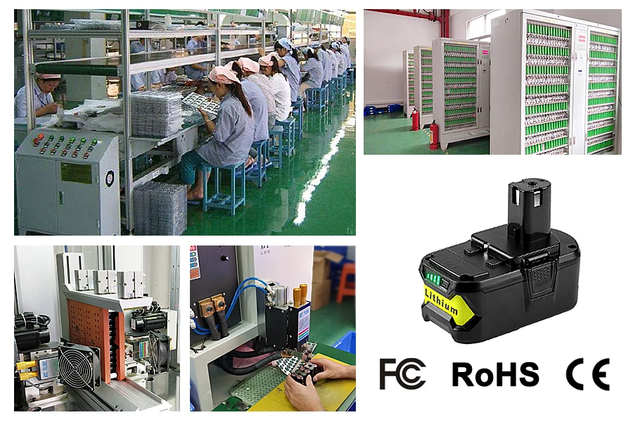 18 Voltage 6.0Ah Lithium ion Replace tool Battery for Ryobi P108 P106 Rechargeable ryobi Battery