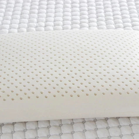 Natural latex pillow massage pillow neck bread shape