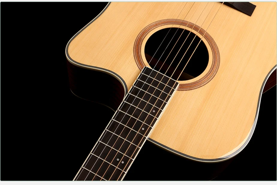 high quality W-100-41 Oriental cherry China factory wholesale spruce top acoustic guitar