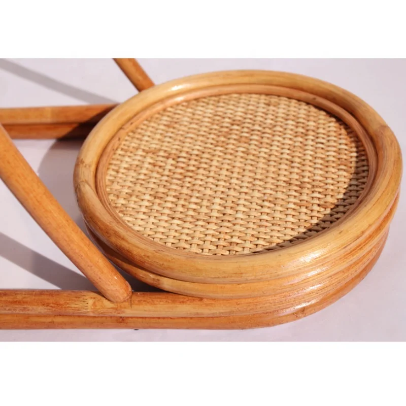 High Quality Rattan Wooden Plant Stand Indoor Furniture Flower Pot Stand