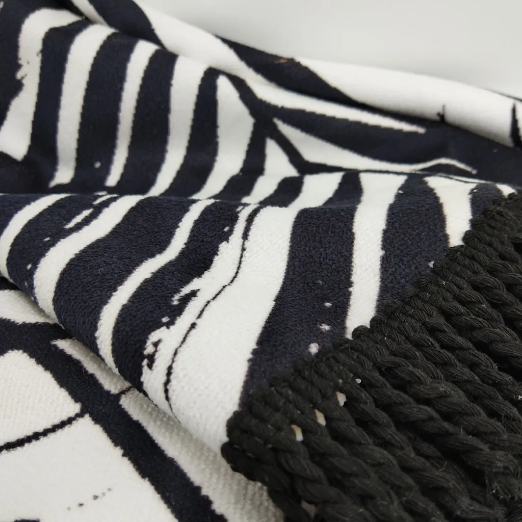 custom round beach towel