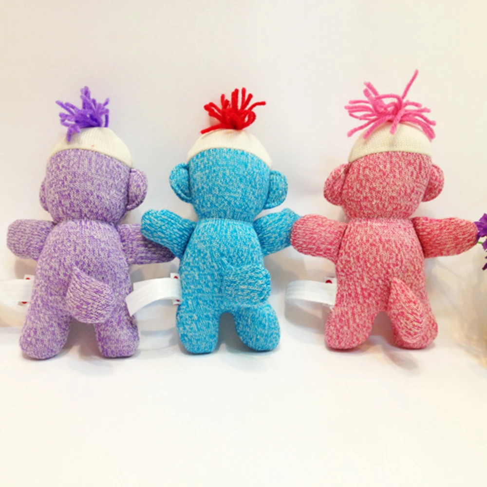 Fashion best make toys, wool plush monkey with big red mouth on selling