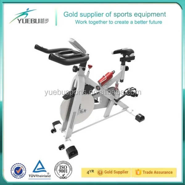 Indoor Aerobic Exercise Bike Fitness Cycling Cardio Workout Machine YB-QS1 with Ergonomic Handlebars with Heart Rate Sensors