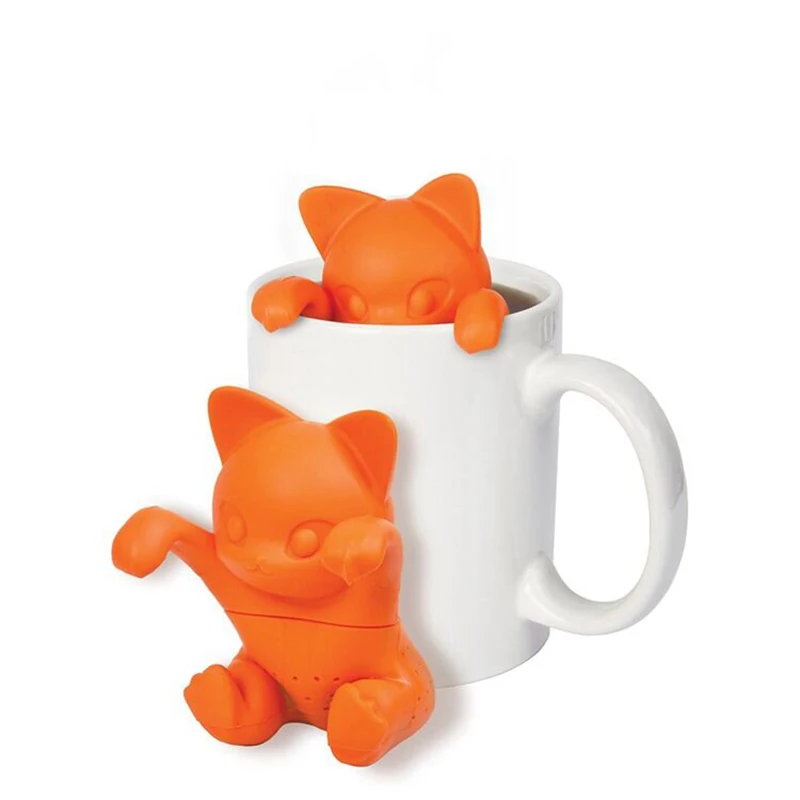 Factory Direct Silicone Cat Infuser Wholesale, Cute Cat Tea Strainer