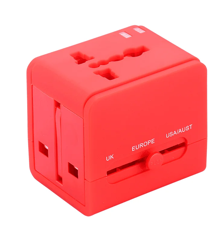 
Easy to take Universal electrical ce Travel Adapter for USA Australia Europe UK leliphone adaptors with 2 usb 